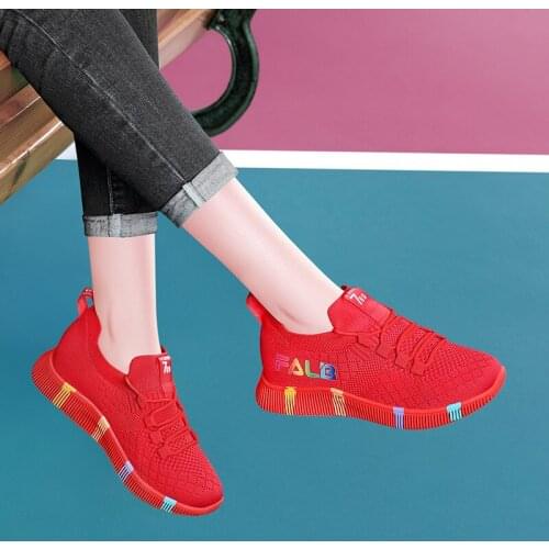 2021 Women Tennis Shoes Bottom Sneakers Gym Female Sport Walking Breathable Mesh Women Sneakers Lightweight Sports Running Shoes