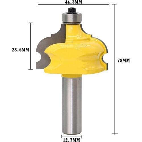 1PC 12mm 1/2" Shank Wood Cutter Classical Bead Molding Edging Router Bit Milling Cutter for Woodworking fresa Bits 03013