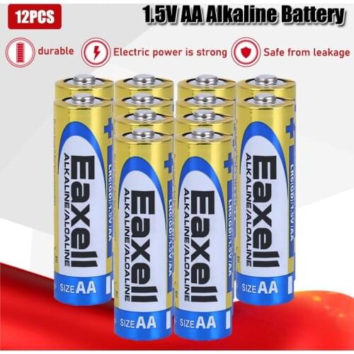 12pcs Original For maxell LR6 1.5V AA Alkaline Battery For Electric toothbrush Toy Flashlight Mouse clock Dry Primary Battery