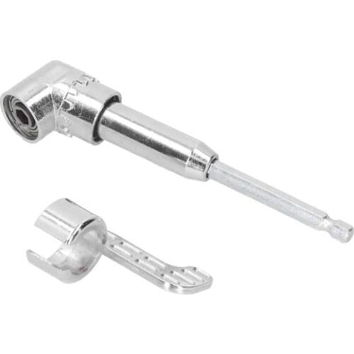 2 Sets Angled Bit Holder 105Degree Drill Adapter Hex Shank Elbow Screwdriver Extension Socket