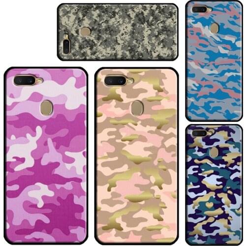 Army Camo Camouflage For OPPO A5S A3S A83 A1K A52 A72 A31 A53 A9 A5 2020 Find X3 Pro F5 F7 A15 A91 Case Cover
