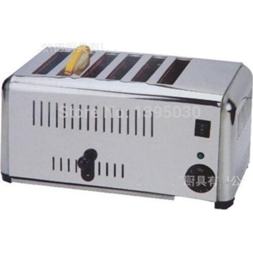 EST-6 Household Automatic Stainless Steel of 6 Slice Toaster bread making machine 220V 2.5kW 1PC