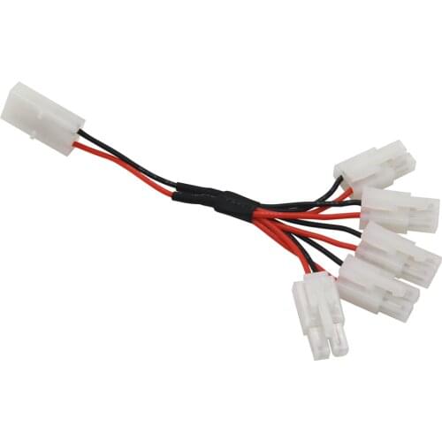 4.8V 6V 7.2V 9.6v Battery Charging Tamiya plug Parallel connection Cable 5 in 1 Parallel line cable For Lipo Ni-MH Battery