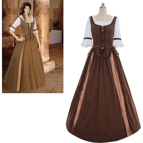 Cosplaydiy Custom Made Medieval Women Dress Retro Renaissance Victorian Cosplay Costume L320