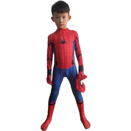Kids Boy Adult Spider Homecoming Man Cosplay Costume Child hero Suit iron Spider Halloween Party Christmas Outfit