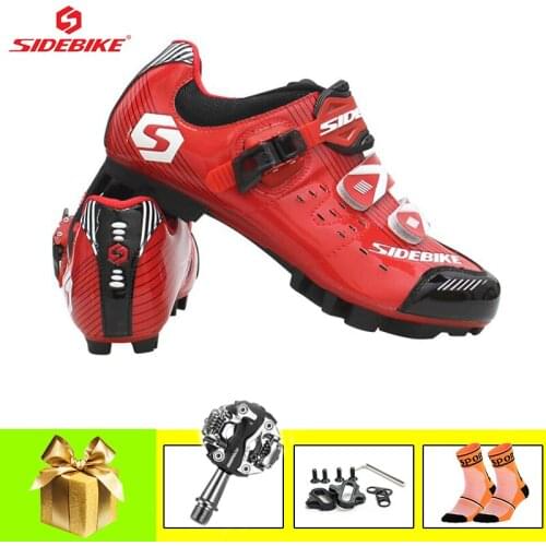 SIDEBIKE Pro Cycling Shoes Mountain Bike Scarpe Ciclismo Mtb Ultralight Spd Pedals Men Women Athletic Superstar Sneakers