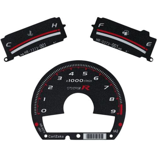 Gauge Face for Honda Civic FA5 FG2 FA1 FD1 Type-R Style Black