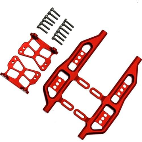 1 Set Metal Side Pedal Treadle Guard Protection Board Foot Pedal for Axial SCX24 90081 RC Car Frame Accessories