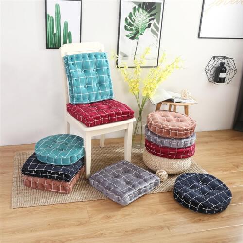 Cushion Soft Comfortable lattice Seat Cushion Square/Round Floor Tatami Cushion Home Decor