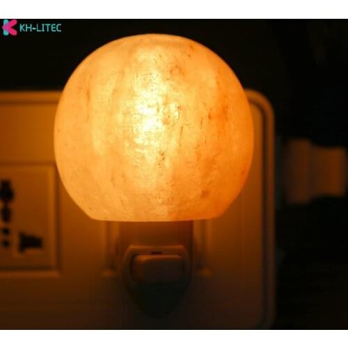 Natural Himalayan Air Purifier Salt Lamp Night Light For Bedroom Bedside USB Rechargeable Air Purifier Warm Light LED Night Lamp
