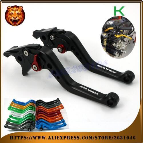Adjustable Long Short Brake Clutch Levers For SUZUKI GSX650F GSX-650 650F 2008 09 10 11 12 13 2014 free shipping blue Motorcycle