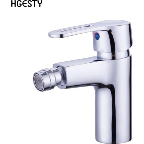 Bathroom Bidet Faucet Copper Washing Basin Sink Faucet Adjustable Single Lever Hot Cold Water Mixer Tap Deck Mounted Vanity Tap