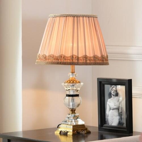 Led Table Lights Modern Luxury Crystal E27 Desk Lamps For Living Room Bedroom Bedside Lamp Study Desk Decoration Room Decor lamp