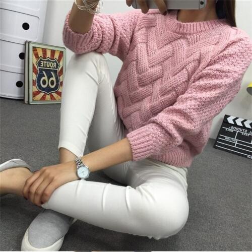 New autumn winter knitwear coarse bar needle weaving sweater for women pullovers ladys knit sweater sexy long sleeve cardigans