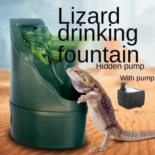 Lizard Live Water Automatic Drinking Machine Climbing Pet Chameleon Drinking Water Circulation Feeding Spring Drip Waterfall110V