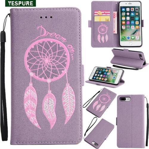 YESPURE Girl Cute Book Design Pu Flip Protective Cover For Iphone 7 8 Anti-Shock Glitter Flower Leather Conque