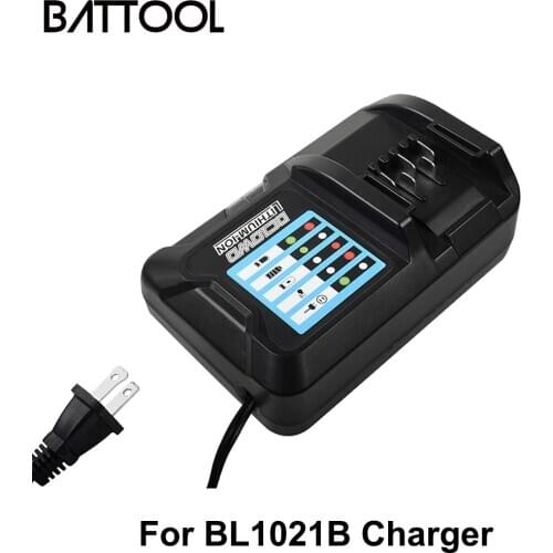 Battool Li-ion Lithium Battery Charger For Makita 10.8V 12V DC10WD DC10SB DC10WC BL1015 BL1016 BL1021B BL1041B 100-240V Charger