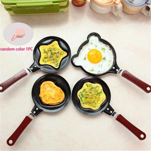 1pc Nonstick Frying Pan Stainless Mini Breakfast Egg Frying Pans Cooking Tools Kitchen Accessoories Cookware Kitchen Cuisine