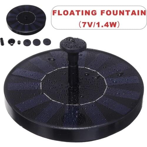 1Pcs Solar Water Fountain Pool Pond Waterfall Fountain Garden Decoration Outdoor Bird Bath Solar Powered Fountain Floating Water