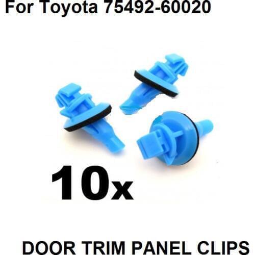 10x For Toyota Land Cruiser Prado Exterior Side Moulding Trim Clips- 75492-60020