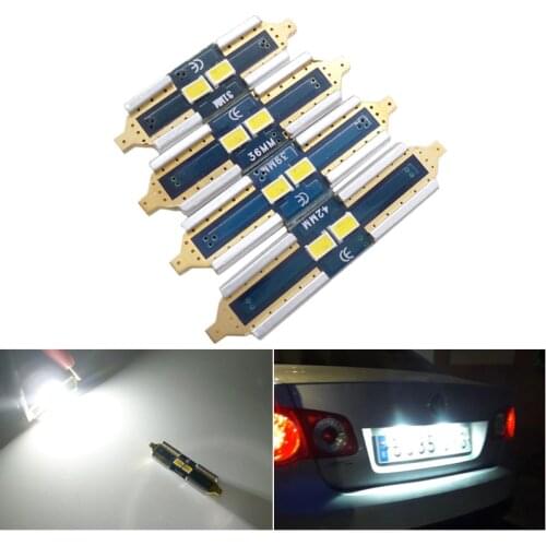 2x C5W LED CANBUS Bulb Festoon 31mm 36mm 39mm 42mm C10W For Honda Civic Accord CRV HRV Jazz Fit NC750X