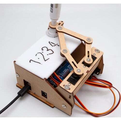 For Arduino New Plotclock Small Cheap Clock Model Motor Wooden Diy Program Project Production Manual Controller Education