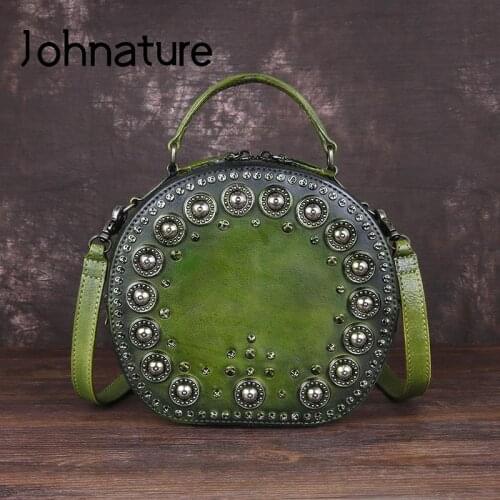 Женские круглые сумки Johnature China At AliExpress