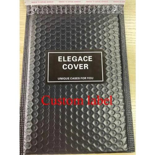 Custom label 50pcs Mailer Poly Bubble Padded Mailing Envelopes for Mailer Gift Packaging Self Seal Bag Bubble Padding Black Pink