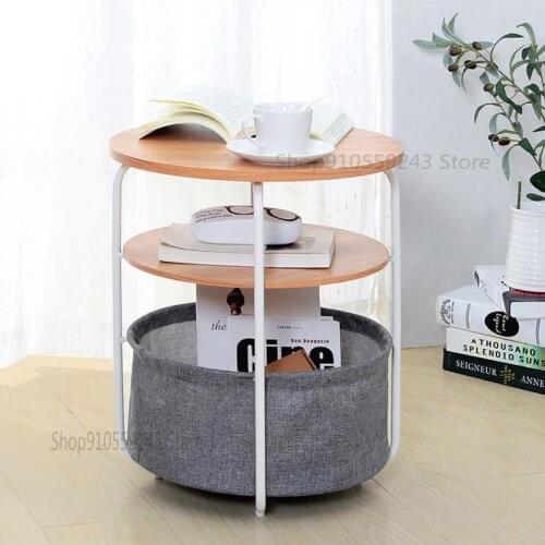 Sofa Side Table Wrought Iron Side Table Small Coffee Table Telephone Table Simple Modern Living Room Mini Round Table