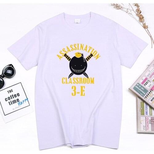 Summer Hot Sale Anime Assassination Classroom Unisex T-shirt Korosensei Pattern Manga Streetswear Tops Cotton Casual Camisetas