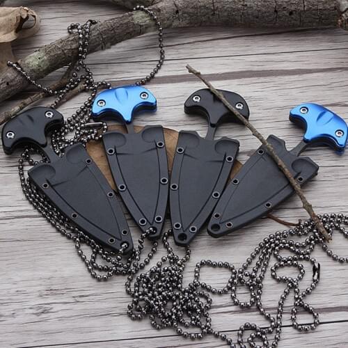 Multifunctional Mini Hanging Necklace Knife Protable Outdoor Camping Knife Rescue Survival Tool Tea Knife Mini Portable Tools
