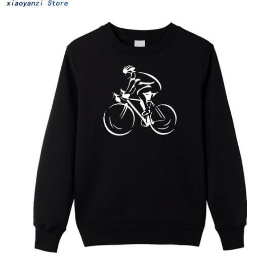 Men Hot Fashion Solid sweatshirts Cyclist Bicycle Cycle Sporter Transport Hobby Biker Cycler Mens hoodies pullovers ringer