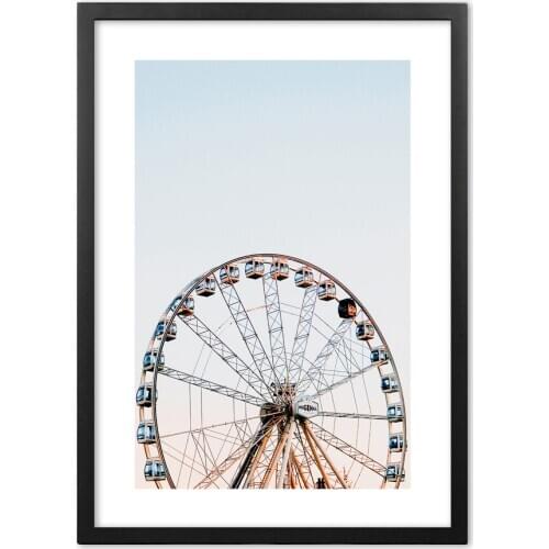 Ferris Wheel Wall Art Print Paper Painting Nordic Posters And Prints Wall Pictures For Living Room Decor