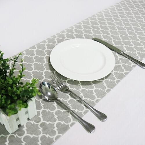 New High-end Tablecloth Flag Nordic Style Geometric Table Runner Shoes Cabinet Cover Cloth Linen Bed Runner Gray Table Cloth