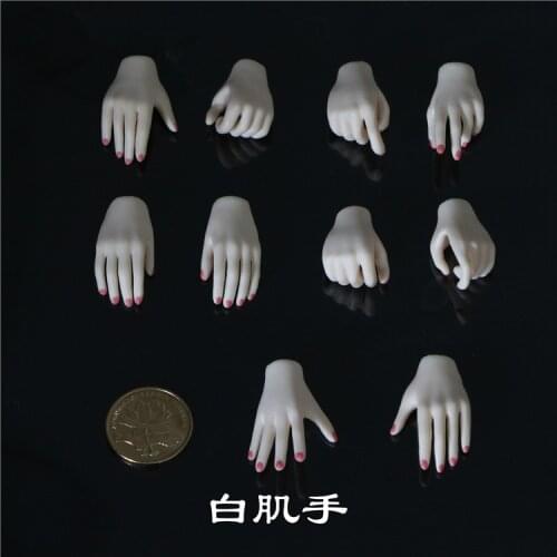 Suntan/Pale/Normal/Brown/Black/Pink Skin 1/6 Female Figure Accessory Replaceable Hand Type Model for 12'' JODOLL PHICEN Body