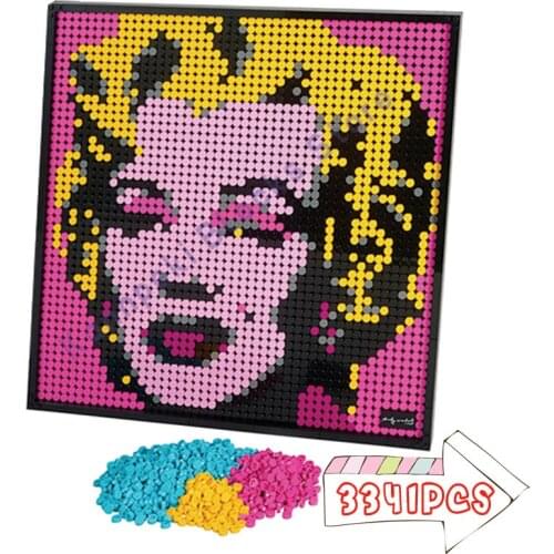 Pixel Art Mosaic Painting MOC Sets DIY Vatar Building Blocks Bricks Gift Toys ART Decorative 3341Pcs 3 4 Type Character