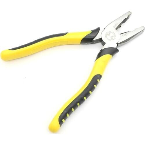 Carpenter Pliers Electrician Pliers 8-inch Vise Leather Handle Vise Cutting Steel Wire Labor-saving Tool Antiskid Wear-resistant