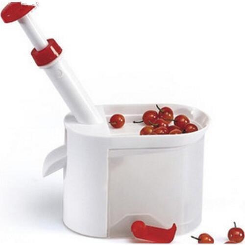 1PC Super Cherry Pitter Stone Remover Machine Cherry Corer With Container Kitchen worldwide Store Universal Portable OK 0409
