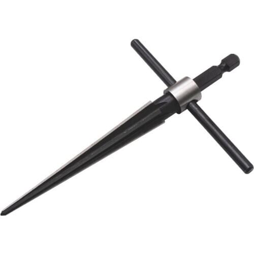 1 set Bridge Pin Hole Hand Held Reamer T Handle Tapered 6 Fluted 3-13mm(1/8-1/2) 5-16mm Reaming Woodworker Core Drill Bit