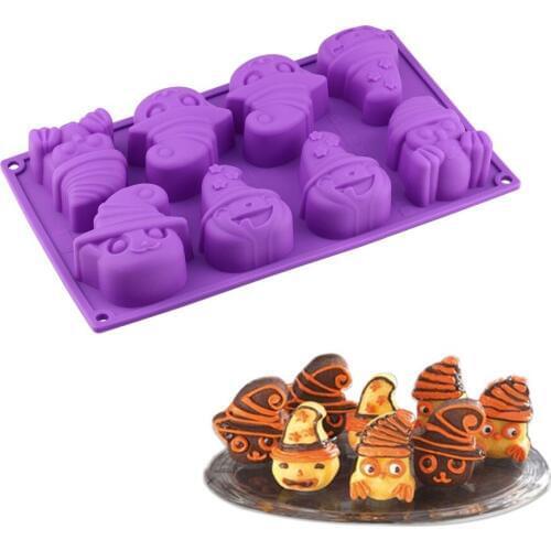 Halloween 3D Pumpkin Shape Silicone Cake mold baking pastry tools Halloween mold