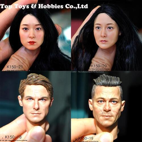 KUMIK 1/6 K150-18 K150-19 K150-20 K150-21 Tom Cruise Brad Pitt Head Sculpt Model Toys Fit 12" Figure Body