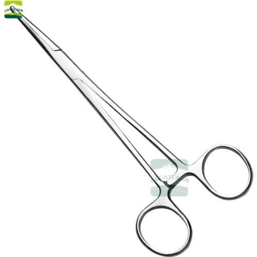 Veterinary medical stainless steel hemostatic forceps surgical scissors elbow straight plucking veterinary instruments pig sheep
