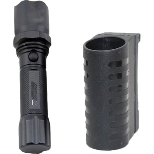 Military Flsahlight Pouch Case Holder 360 Degree Rotatable Waist Belt Police Torch Cover Lighting Pouch Hunting Accessories