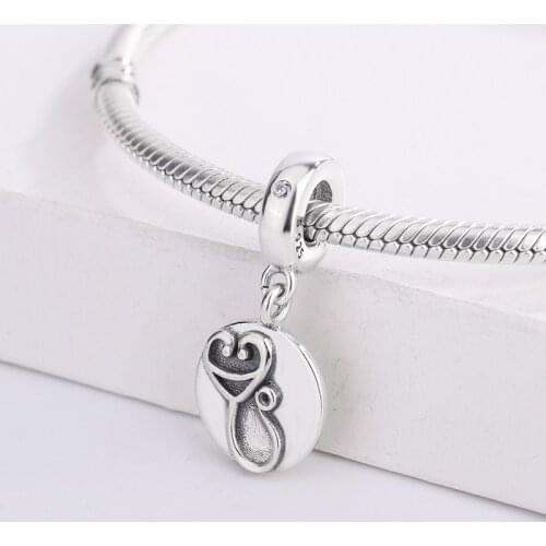 925 Sterling Silver Nurse Sign Stethoscope Dangle Charms Bracelet Fit Original Bracelet For Women DIY Jewellery For Pandora