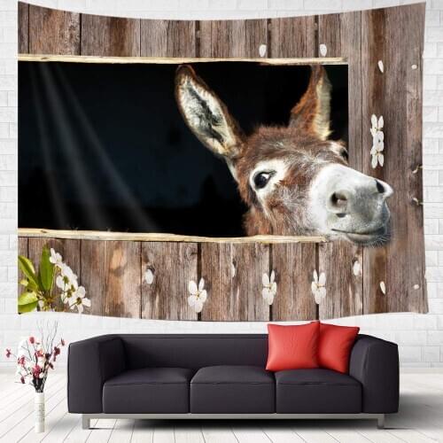 Animal Lover Cute Funny Donkey Fantastic Decorations Wall Tapestry Art