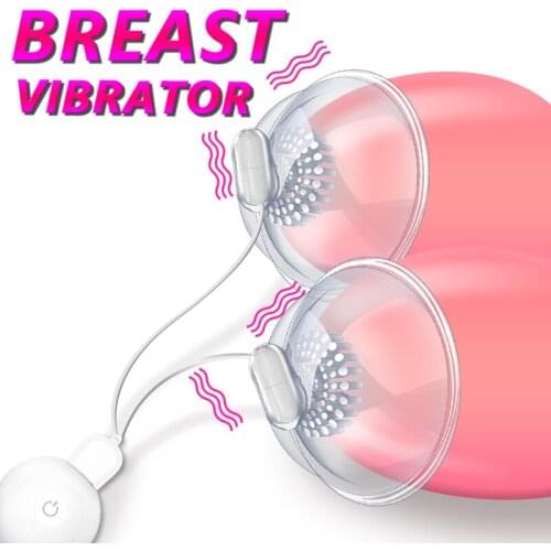 10 Modes Nipple Stimulation Vibrator Breast Enlargement Masturbator Nipple Chest Massage Sex Toys for Women