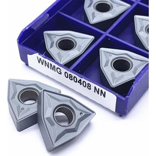 10PCS WNMG080408 NN LT10 Original High Quality External Turning Tool Carbide Insert For Stainless Steel