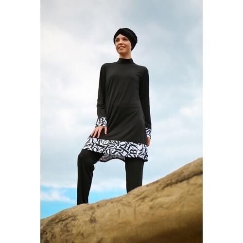 2021 islamic women hijab jowl Game Full closed-black