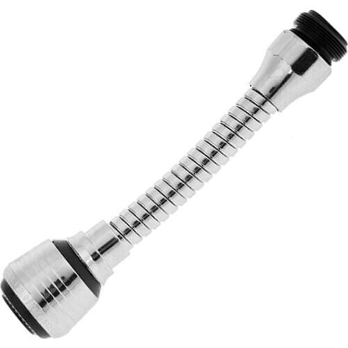 360 Degree Creative Rotatable Swivel Faucet Nozzle Faucet Nozzle Sprayer Swivel Tap Saving Tap Aerators ABS Silver Water