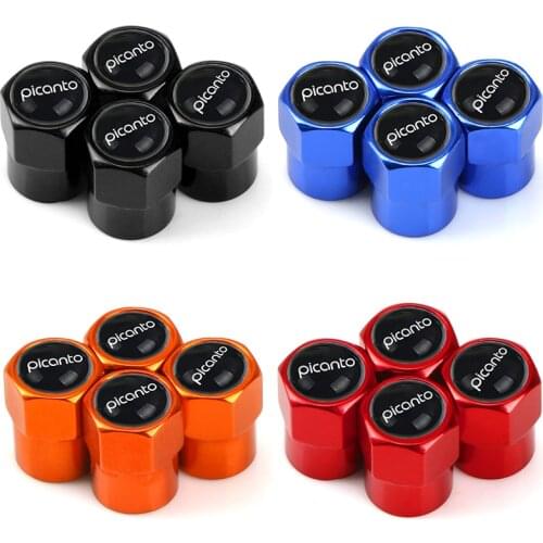 4pcs Car Wheel Tire Valves Tyre Air Caps case For Kia picanto 2005-2019 Automotive Goods